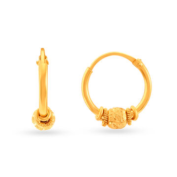 Classic Traditional Gold Hoop Earrings