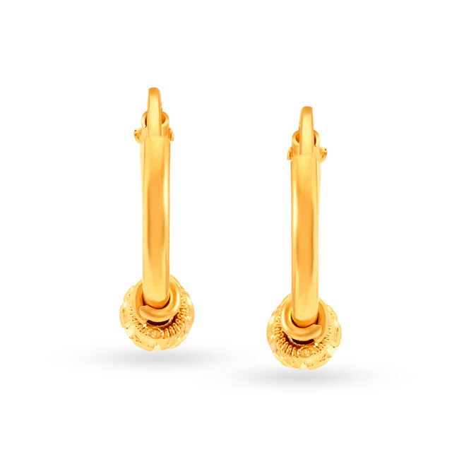 Classic Traditional Gold Hoop Earrings,,hi-res