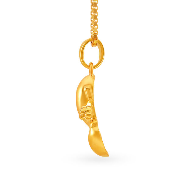 Endearing 22 Karat Gold Lord Ganesha Pendant 2