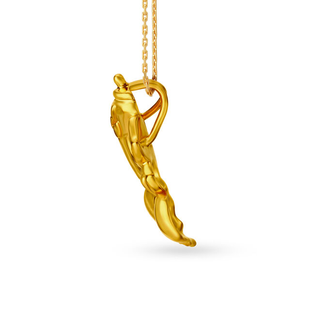 Angelic 22 Karat Gold Ganesha Pendant,,hi-res 2