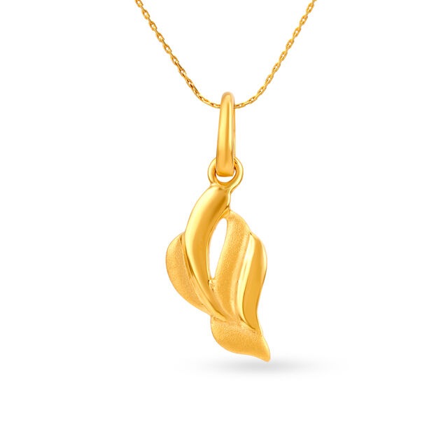 Nature Inspired Gold Pendant