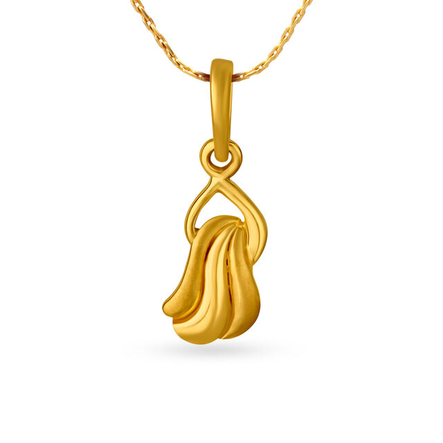 22 Karat Gold Clam Pendant