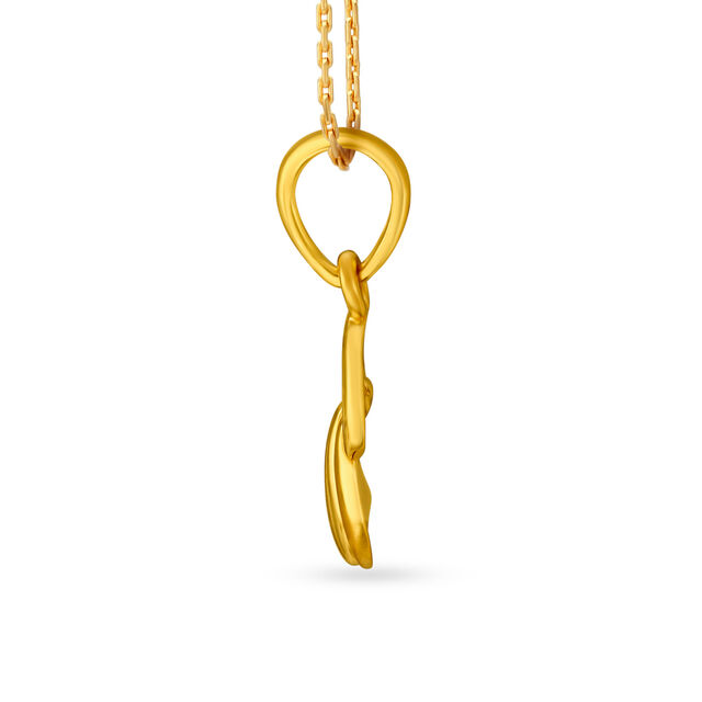 22 Karat Gold Clam Pendant