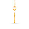 Dainty Peacock Motif Gold Pendant 2