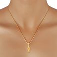 Dainty Peacock Motif Gold Pendant 3