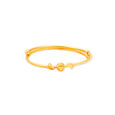 Contemporary Gold Bangle For Kids,,hi-res 2