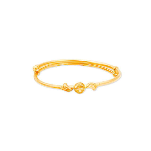 Contemporary Gold Bangle For Kids,,hi-res 2