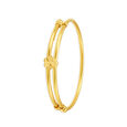Dainty Flower Gold Bangle,,hi-res 2