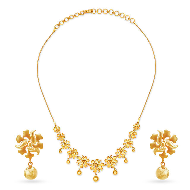 Ethereal Gold Necklace Set,,hi-res