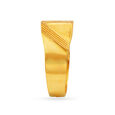 Royal Textured Gold Ring for Men,,hi-res 3