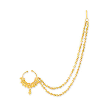 Beautiful Gold Nath for the Bengali Bride