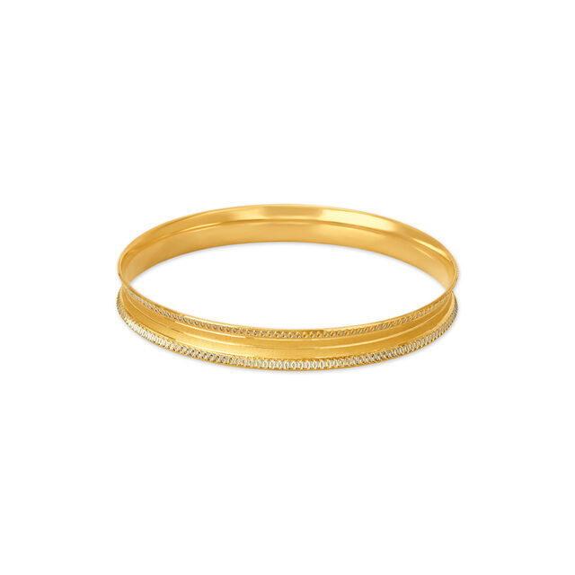 Magnificent Yellow Gold Embossed Bangles,,hi-res 2