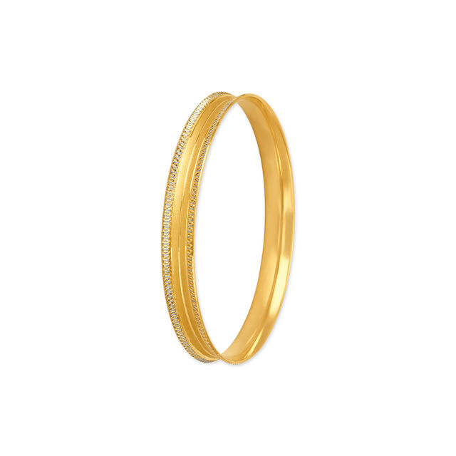 Magnificent Yellow Gold Embossed Bangles,,hi-res 3