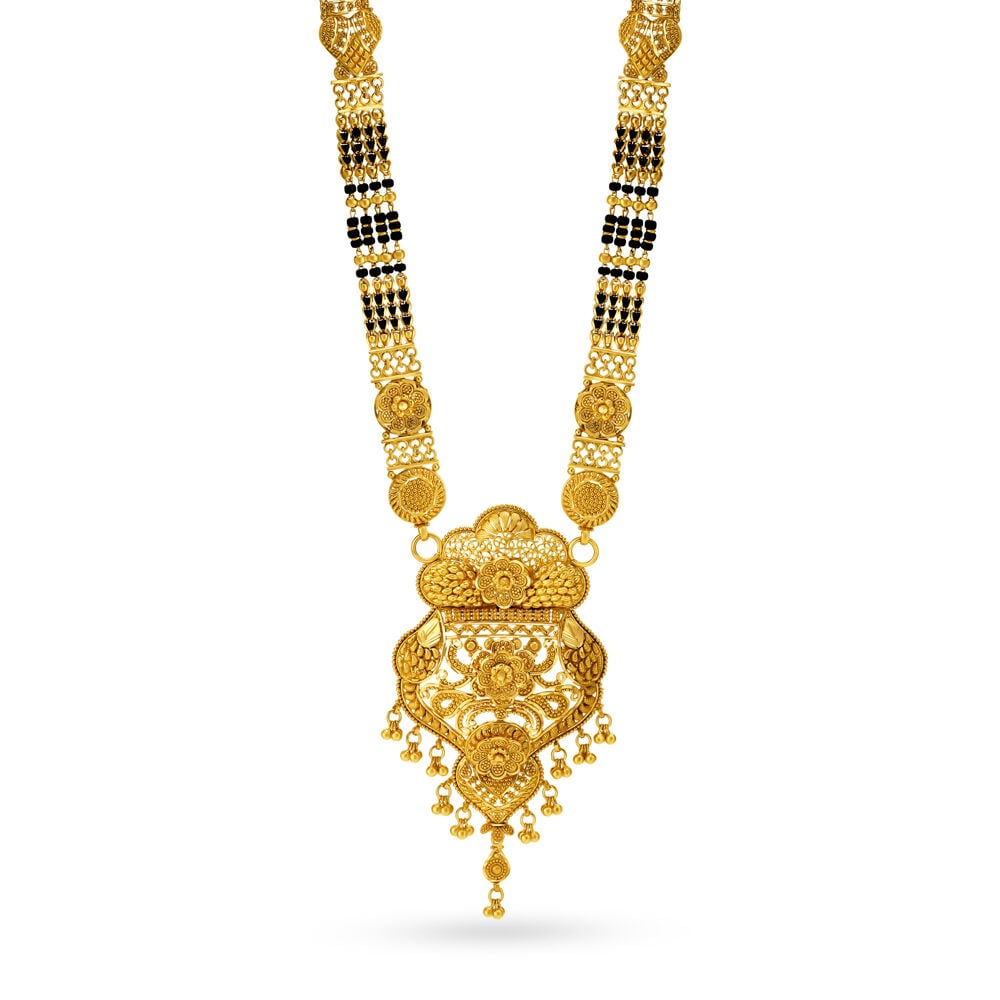 Buy Splendid Gold Patta Mangalsutra for the Maharashtrian Bride at Best Price Tanishq UAE