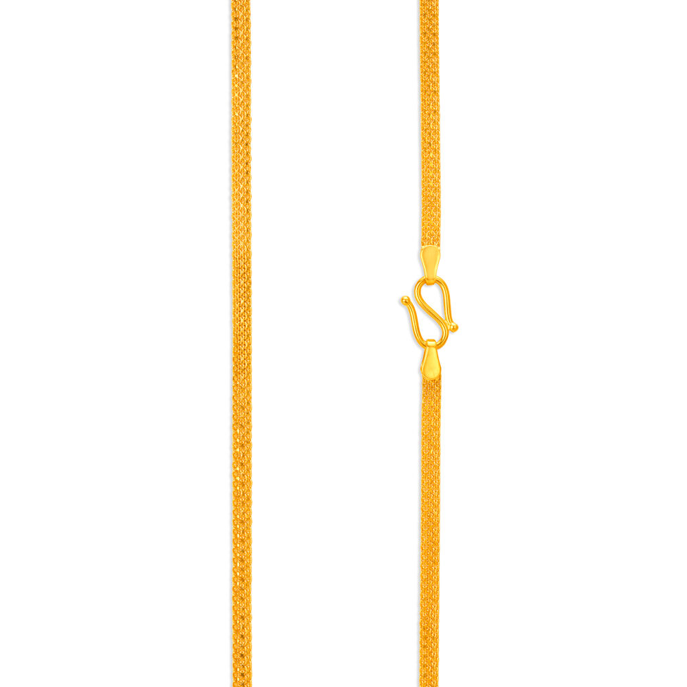 Riya - A Minimal Gold Tone Chain Set With Subtle Sprakle main image 1