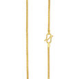 Sleek Twisted Links Gold Chain,,hi-res 2