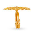 Majestic Floral Gold Finger Ring 3