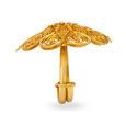Whimsical 22 Karat Yellow Gold Floral Spiral Ring 3