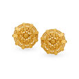Opulent Gold Floral Stud Earrings 2