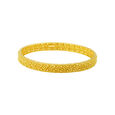 Artistic Traditional Gold Bangle,,hi-res 2