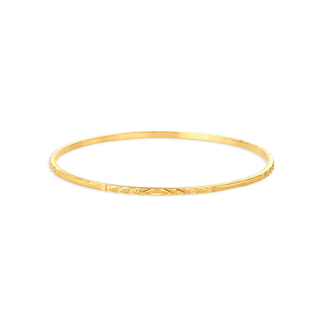 Ethereal Yellow Gold Beaded Bangles