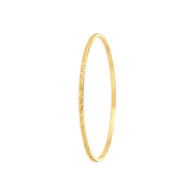 Ethereal Yellow Gold Beaded Bangles
