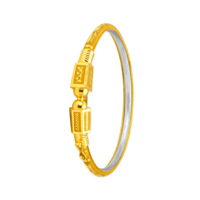 Dazzling Traditional Gold Bangle,,hi-res 2