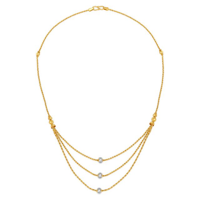Multilayered Stunning Gold Chain,,hi-res 