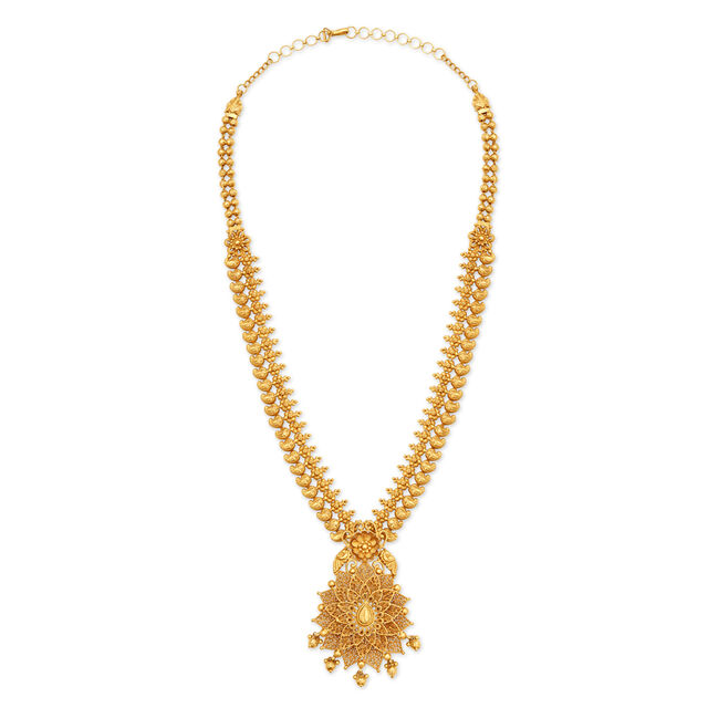 Ornate Floral Gold Haaram 2