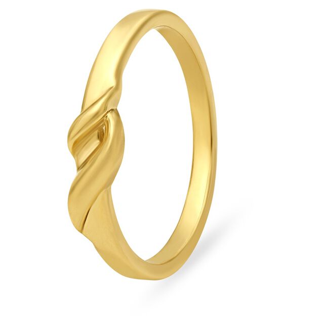 Gold Finger Ring with Subtle Jali Work,,hi-res