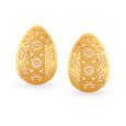 Uncommon 18 Karat Yellow Gold Jali Studs 