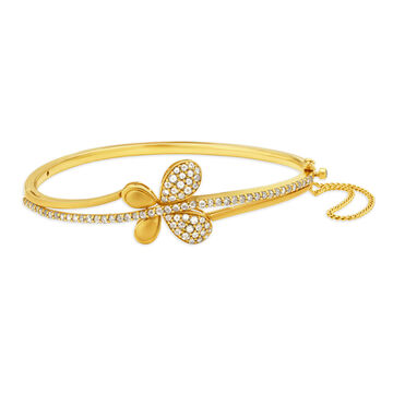 Dainty Butterfly Gold Bangle