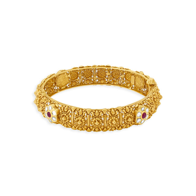 Mesmerizing Floral Filigree Bangle