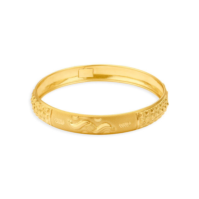 Elegant Versatile Gold Filigree Bangle,,hi-res