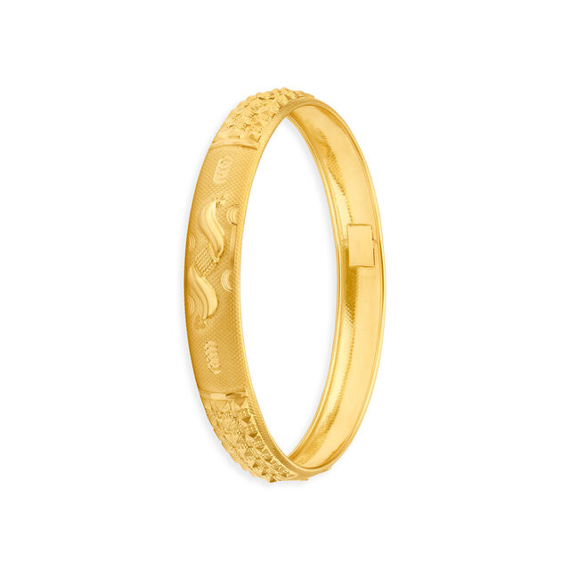 Elegant Versatile Gold Filigree Bangle,,hi-res