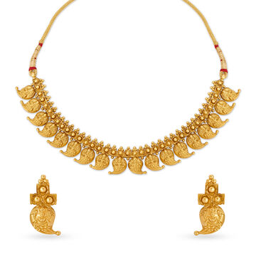 Opulent Goddess Lakshmi Necklace Set