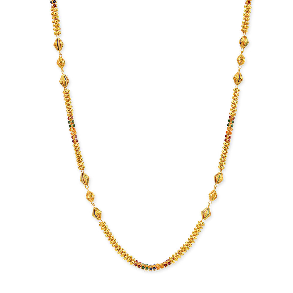 Gold beads chain with price top