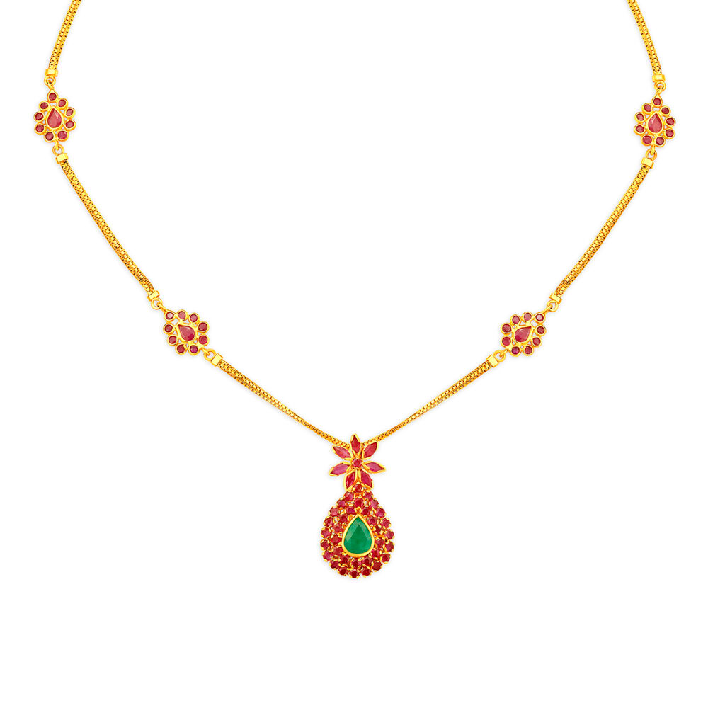 Tanishq ruby and emerald necklace deals