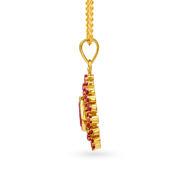 22 Karat Gold and Ruby Pendant,,hi-res 2