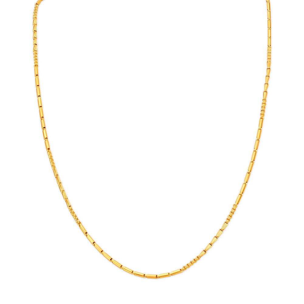 Buy Sleek Gobi Gold Chain at Best Price Tanishq US