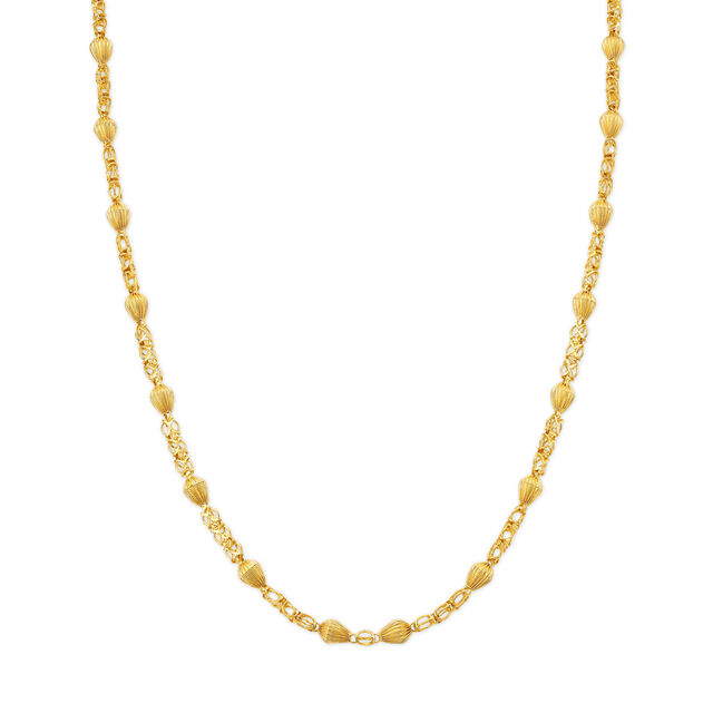 Subtle Artistic Gold Chain,,hi-res