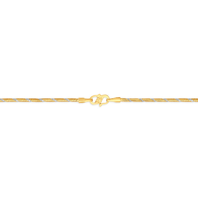 Striking Twisted Gold Chain,,hi-res