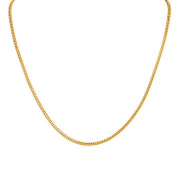 Sleek Glossy Gold Chain