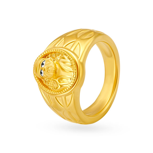 Devotional Gold Ring for Men,,hi-res 