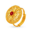 Royal Gold Finger Ring,,hi-res 