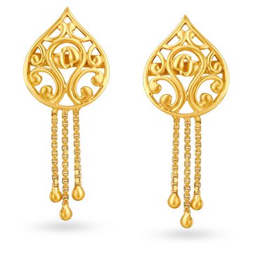Fancy Gold Drop earrings