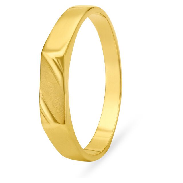 Minimalist 22 Karat Yellow Gold Finger Ring,,hi-res