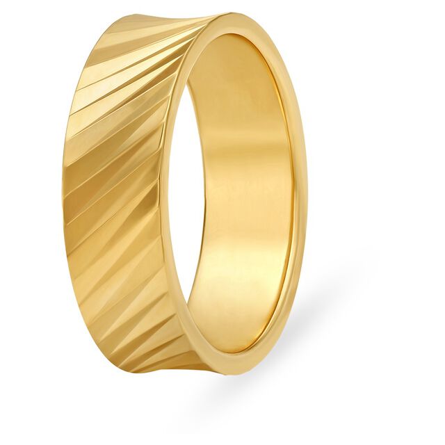 Sophisticated 22 Karat Yellow Gold Square Finger Ring,,hi-res 