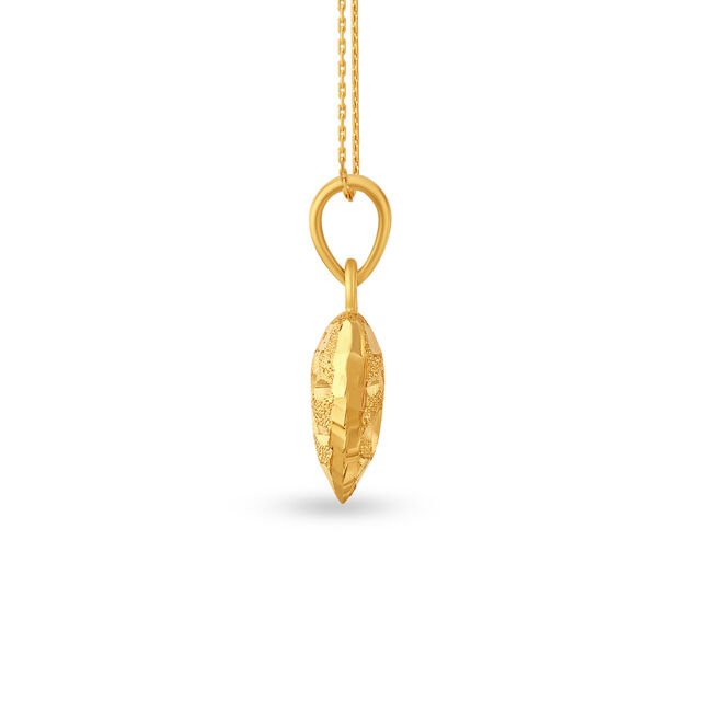 Dainty Heart Gold Pendant 2