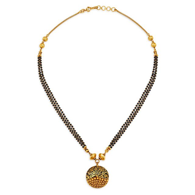 Artistic Circlet Trasitional Gold Mangalsutra 